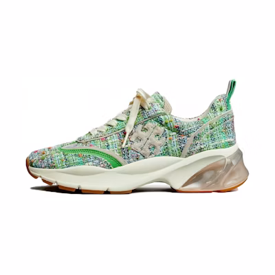 (W) TORY BURCH Lace-Up Round Toe Low-Top 'Green'