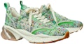 Order (W) TORY BURCH Kasut Renda Hujung Bulat Low-Top 'Hijau' 150969-400