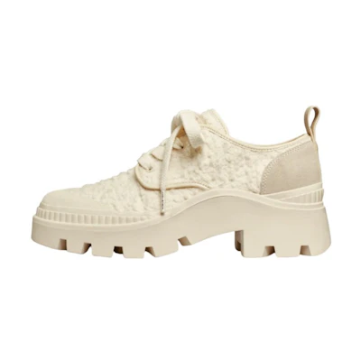 (W) TORY BURCH Lace-Up Low 'Ivory White'
