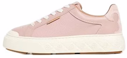 (Women) TORY BURCH Ladybug Leather Low-Top Sneakers Light Pink Casual Shoes 143066-651 (Women) TORY BURCH Ladybug Leather Low-Top Sneakers Light Pink Casual Shoes 143066-651