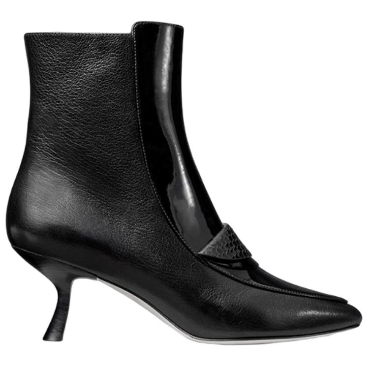(W) TORY BURCH Leather Ankle Boot 'Black Fashion Zip' 圖 2