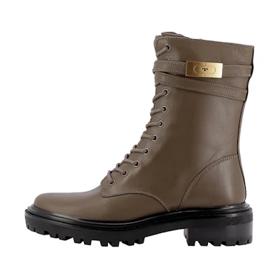 (W) TORY BURCH Leather Ankle Boot 'Brown'