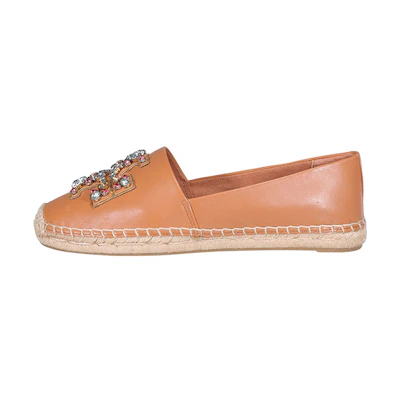 (W) TORY BURCH Leather Ballet Flat 'Orange'
