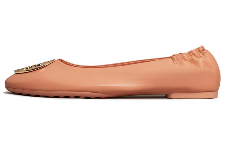 (Women) TORY BURCH Leather Ballet Flat 'Orange Logo' 151210-650