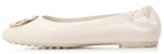 (W) TORY BURCH Flat Balerina Kulit 'Putih Fesyen' 147379-104