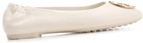 Order (W) TORY BURCH Flat Balerina Kulit 'Putih Fesyen' 147379-104
