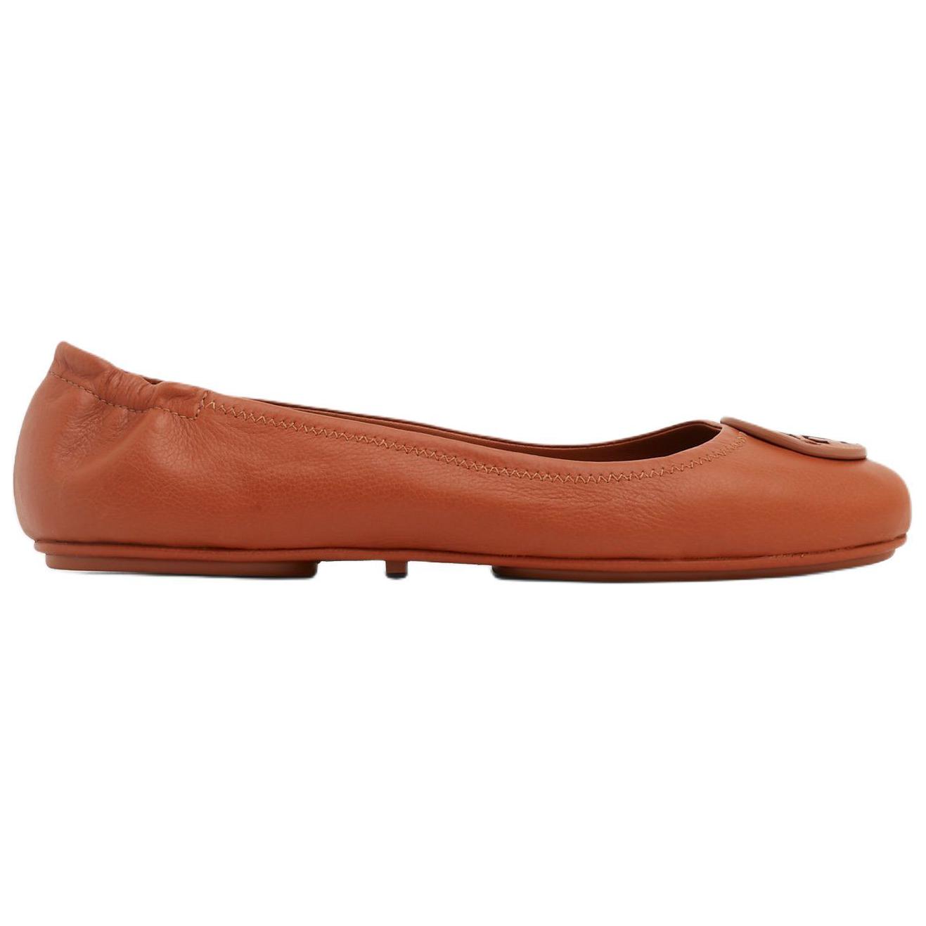 (W) TORY BURCH Leather Ballet Flats 'Brown' 圖 2