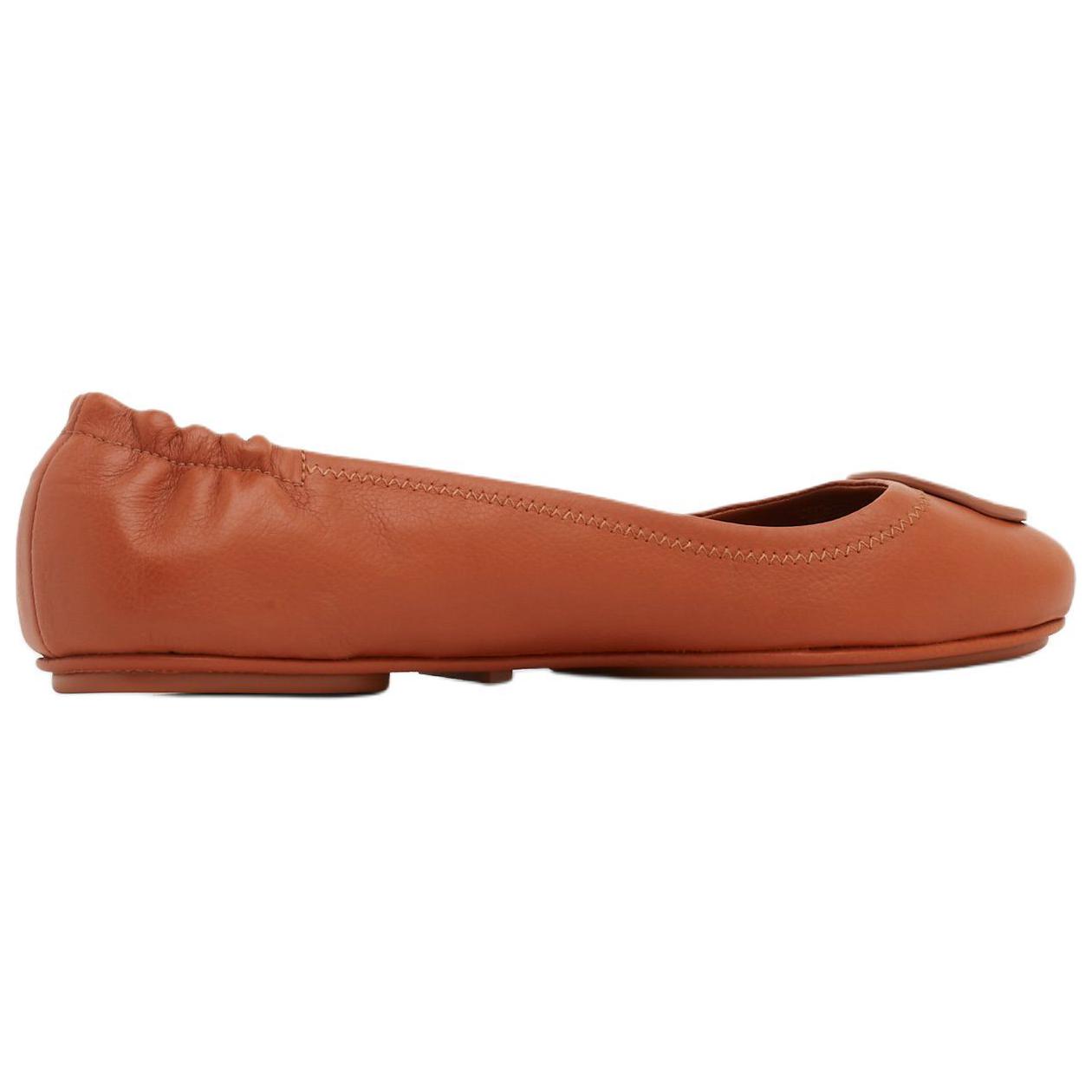 (W) TORY BURCH Leather Ballet Flats 'Brown' 圖 3