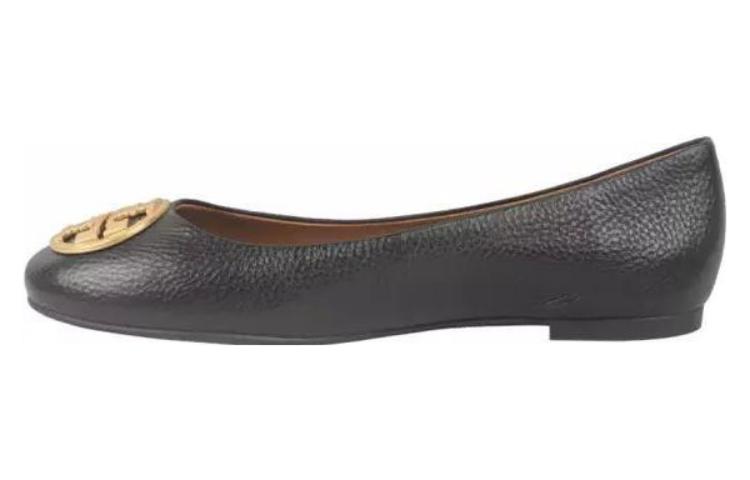 (Women) TORY BURCH Leather Ballet Flats 'Classic Black' 143666-001