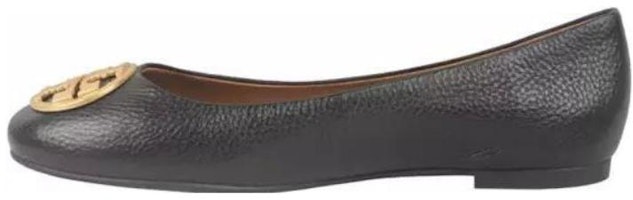 (Women) TORY BURCH Leather Ballet Flats 'Classic Black' 143666-001 (Women) TORY BURCH Leather Ballet Flats 'Classic Black' 143666-001