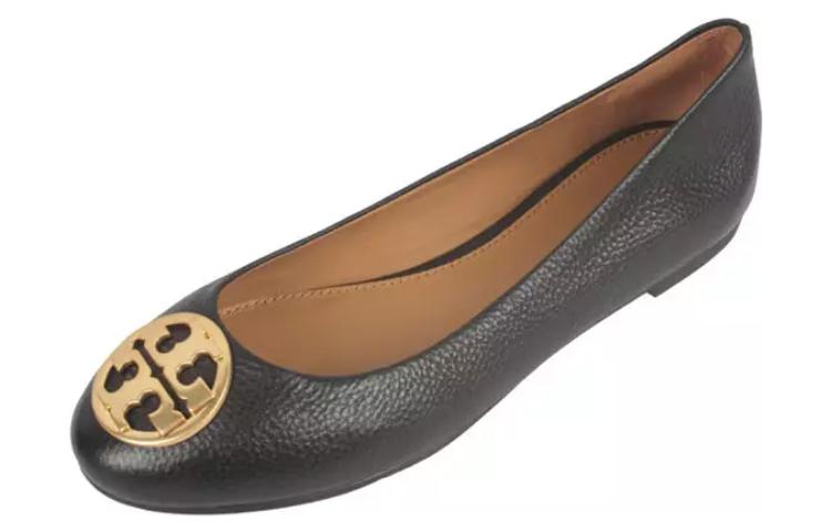 Order (W) TORY BURCH Bailarinas de Cuero 'Negro Clásico' 143666-001