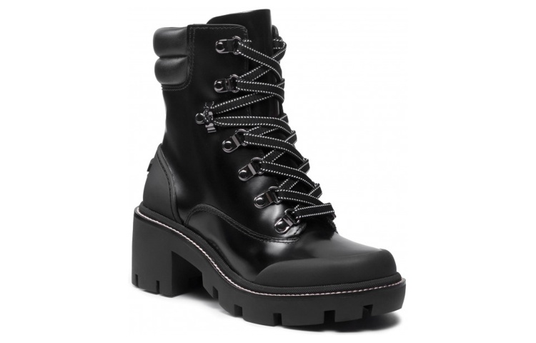 Order (Women) TORY BURCH Leather Block Heel Ankle Boot 'Black' 85304-004