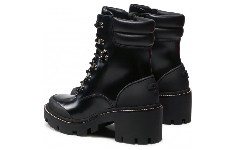 Lookbook (W) TORY BURCH But Kasut Kulit Tumit Blok Buku Lali 'Hitam' 85304-004