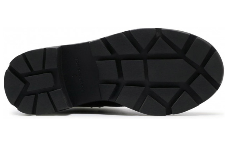 Shop (W) TORY BURCH But Kasut Kulit Tumit Blok Buku Lali 'Hitam' 85304-004