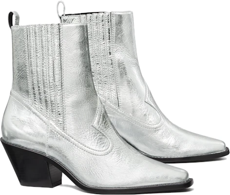 (W) トリーバーチ シルバー レザー ブロックヒール ブーティ 146028-040 Lookbook (W) トリーバーチ シルバー レザー ブロックヒール ブーティ 146028-040
