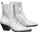 Lookbook (W) TORY BURCH Tumit Blok Boot Kulit 'Silver' 146028-040
