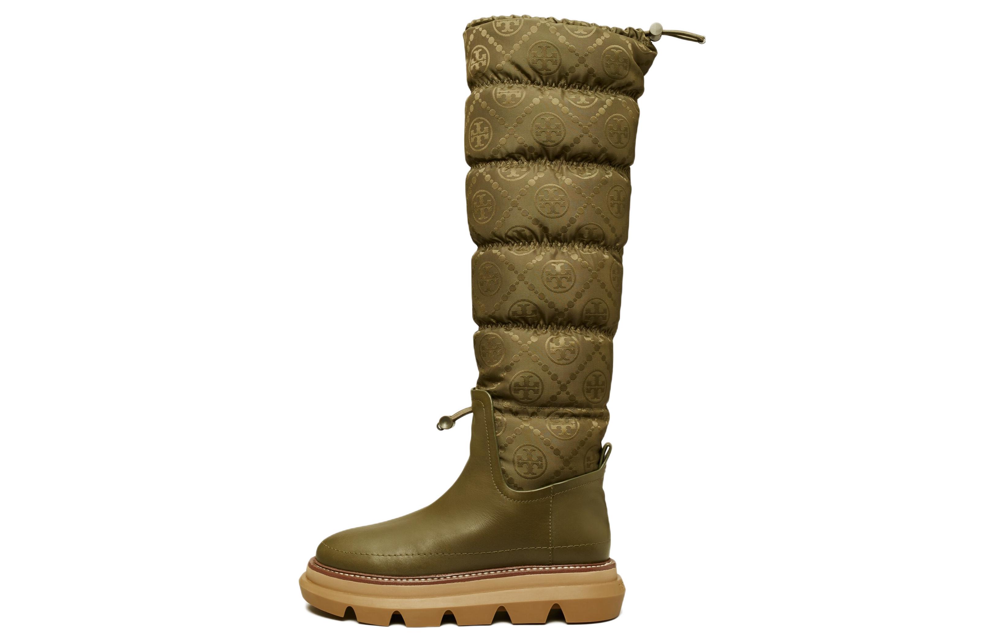 (W) TORY BURCH Leather Boot 'Green Floral Print'