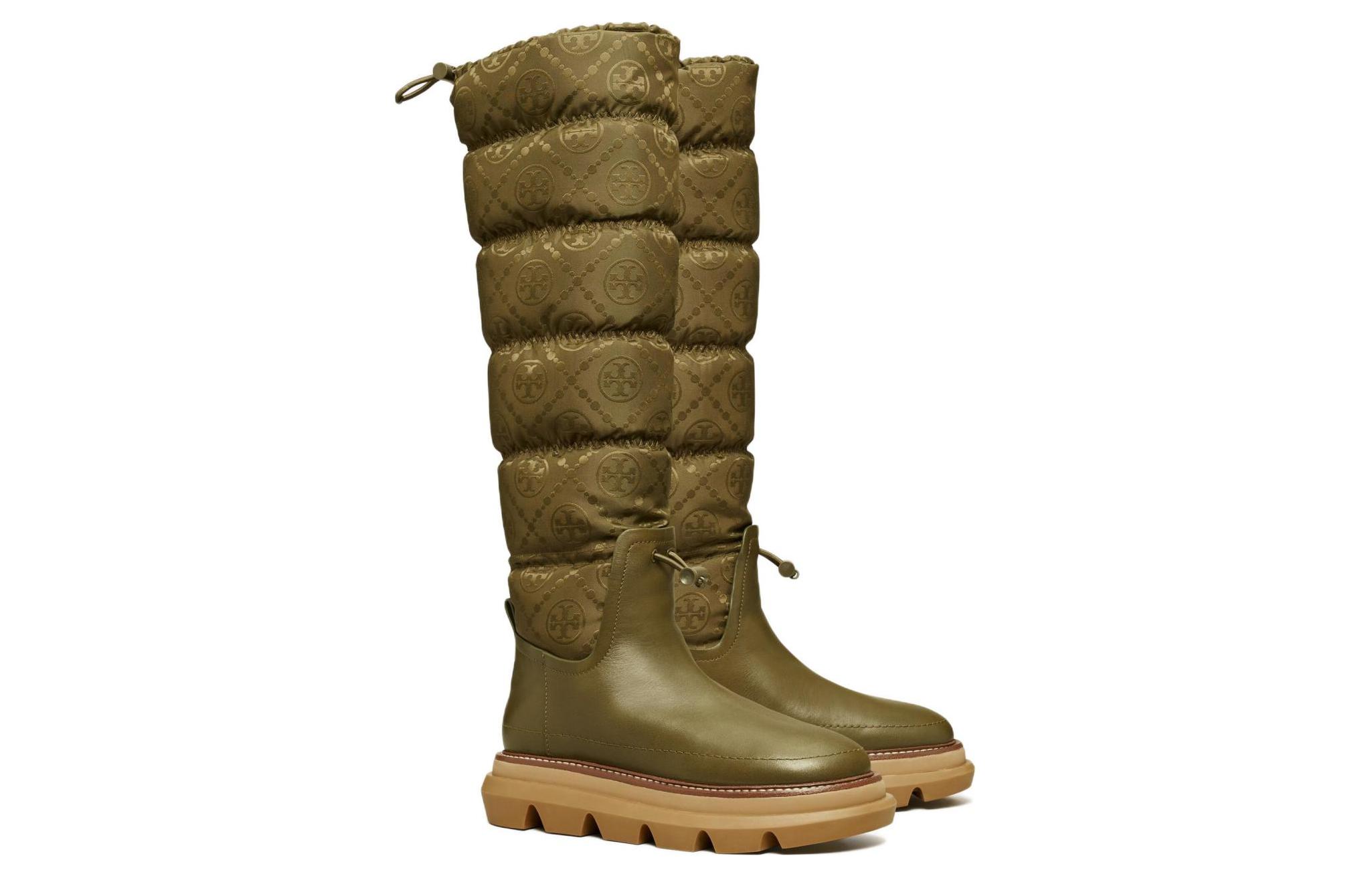 (W) TORY BURCH Leather Boot 'Green Floral Print' 圖 2