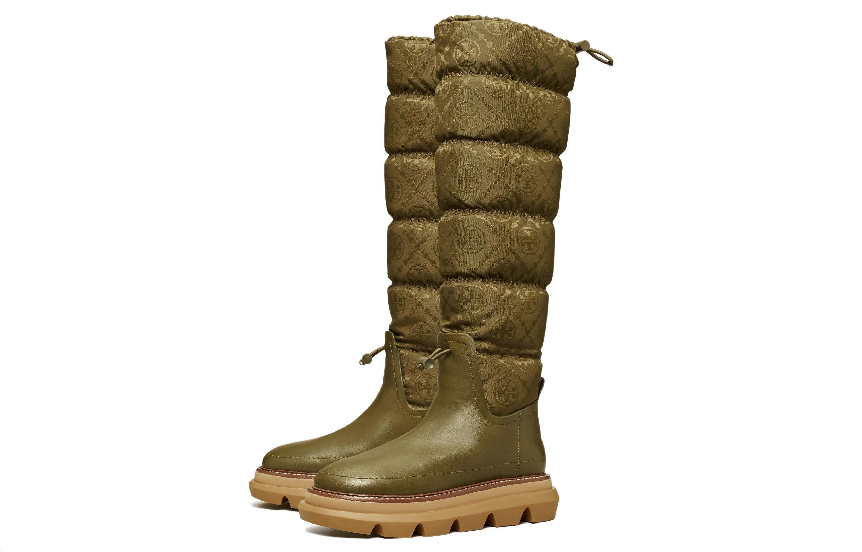 (W) TORY BURCH Leather Boot 'Green Floral Print' 圖 3