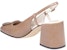 (W) TORY BURCH Kulit Buckle Tumit Blok 'Coklat' 136335-200
