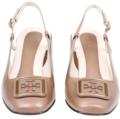 (Women) TORY BURCH Leather Buckle Block Heel 'Brown' 136335-200 Shop (Women) TORY BURCH Leather Buckle Block Heel 'Brown' 136335-200