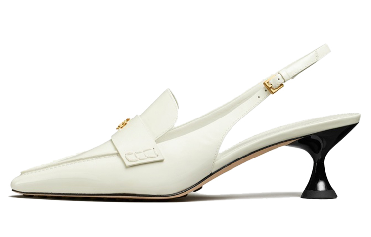 (Women) TORY BURCH Leather Buckle High Heels 'Champagne Heel' 144435-100