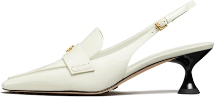(Women) TORY BURCH Leather Buckle High Heels 'Champagne Heel' 144435-100 (Women) TORY BURCH Leather Buckle High Heels 'Champagne Heel' 144435-100