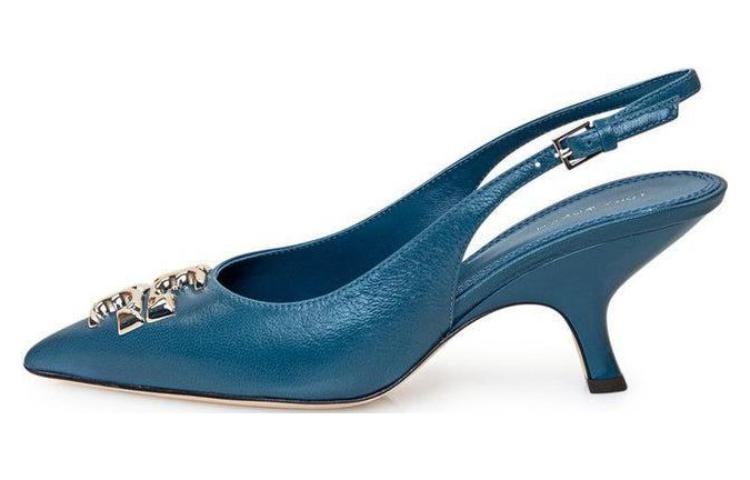(Women) TORY BURCH Leather Buckle Pointed-Toe Stiletto 'Blue Fashion' 149150-449