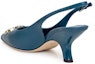 Shop (W) TORY BURCH Kulit Gesper Hujung Runcing Stiletto 'Fesyen Biru' 149150-449