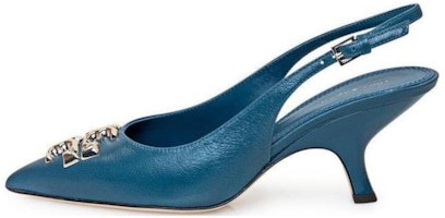 (Women) TORY BURCH Leather Buckle Pointed-Toe Stiletto 'Blue Fashion' 149150-449 (Women) TORY BURCH Leather Buckle Pointed-Toe Stiletto 'Blue Fashion' 149150-449