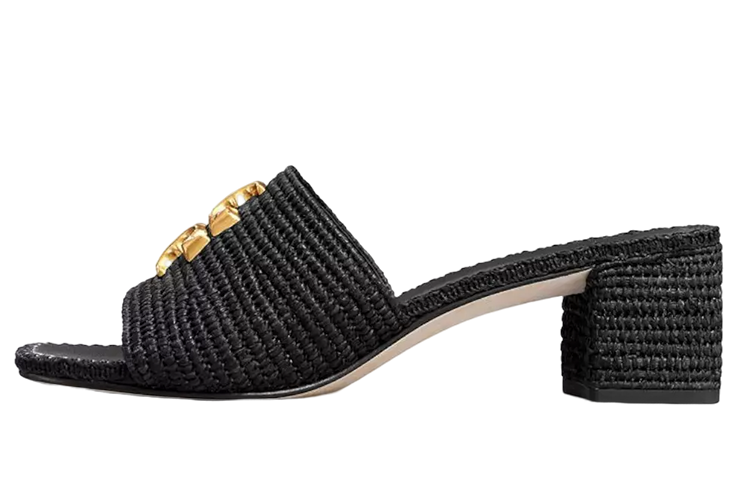 (Women) TORY BURCH Leather Casual Open-Toe Slide 'Black' 150628-006