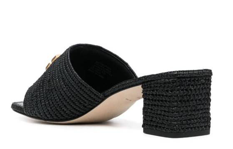 (W) TORY BURCH Leather Casual Open-Toe Slide 'Black' 圖 3