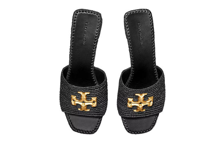(W) TORY BURCH Leather Casual Open-Toe Slide 'Black' 圖 4