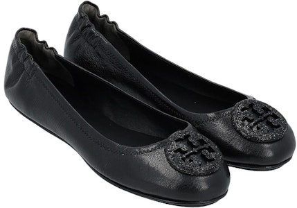 (W) TORY BURCH Zapatos Planos Casuales de Cuero 'Negro' 155637-006 Purchase (W) TORY BURCH Zapatos Planos Casuales de Cuero 'Negro' 155637-006