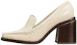 Buy (W) (女性用) TORY BURCH クロコ型押しレザー スクエアトゥ ブロックヒール 'ホワイト' 144074-123 144074-123