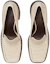 Purchase (W) (女性用) TORY BURCH クロコ型押しレザー スクエアトゥ ブロックヒール 'ホワイト' 144074-123 144074-123