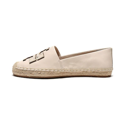 (W) TORY BURCH Leather Espadrilles 'Beige Minimalist'