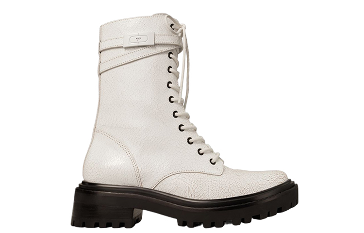 (W) TORY BURCH Leather Fashion Strap Ankle Boot 'White' 圖 2