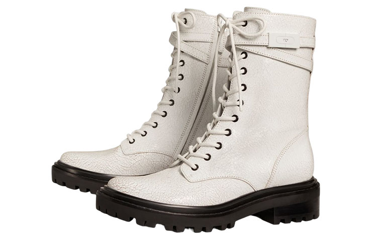 (W) TORY BURCH Leather Fashion Strap Ankle Boot 'White' 圖 3