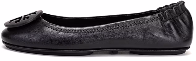 (Women) TORY BURCH Leather Flat 'Black' 49350-006 (Women) TORY BURCH Leather Flat 'Black' 49350-006