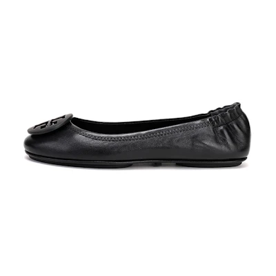 (W) TORY BURCH Minnie Travel Ballet Flats Perfect 'Black'