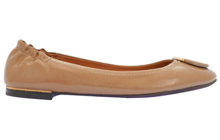 (W) TORY BURCH Leather Flat 'Brown' 圖 2