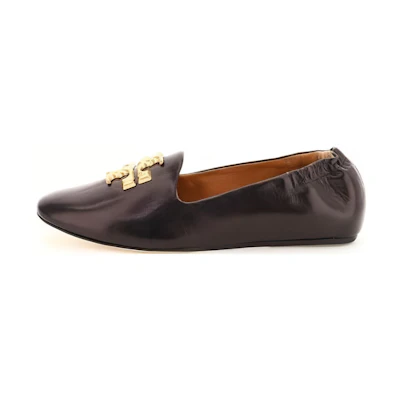 (W) TORY BURCH Leather Flat 'CMFT Brown Casual'