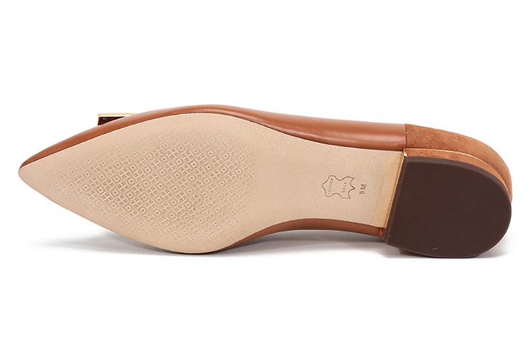 (W) TORY BURCH Leather Flat 'Fashion Pointed-Toe Brown' 圖 6