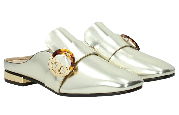 (W) TORY BURCH Leather Flat 'Gold' 圖 2