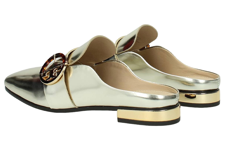 (W) TORY BURCH Leather Flat 'Gold' 圖 4