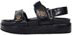 (W) TORY BURCH Selipar Fesyen Kulit Hujung Bulat 'Hitam' 144328-001