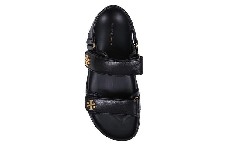 Shop (W) TORY BURCH Chanclas de Cuero con Punta Redonda 'Negro' 144328-001