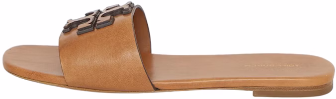 (Women) TORY BURCH Leather Flat Sandal 'Brown Fashion Slide' 149466-240 (Women) TORY BURCH Leather Flat Sandal 'Brown Fashion Slide' 149466-240