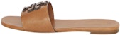 (W) TORY BURCH Sandal Kulit Rata 'Brown Fashion Slide' 149466-240